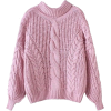 Pink - Pullovers - 