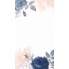 Pink and Blue Floral Frame Background - Background - 