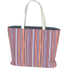 Pink and Blue Striped Large Tote Bag - ハンドバッグ - $32.00  ~ ¥3,602