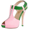 Pink and Green Sandals - Klasični čevlji - 