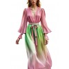 Pink and green sheer dress - Vestiti - 