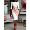 Pink and white dress - ワンピース・ドレス - 