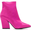 Pink ankle boots - Buty wysokie - 