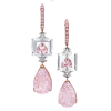 Pink earrings - Uhani - 