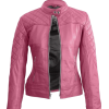 Pink leather - Jacket - coats - 