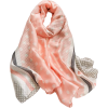 Pink silk scarf polka dots - スカーフ・マフラー - 