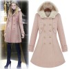 Pink winter coat - アウター - 