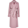 Pink wool longline trench coat - Jacket - coats - £85.00 