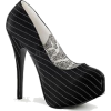 Pinstripe Heels - Klasični čevlji - 