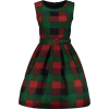 Plaid--Green and Red Dress - Ostalo - 