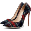 Plaid Heels - Classic shoes & Pumps - 