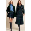 Plaid coats dress top fashion - Jaquetas e casacos - 