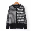Plaid single-breasted sweater autumn jac - Pullovers - $35.99 