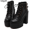 Platform Martin Boots - 厚底鞋 - $31.43  ~ ¥210.59
