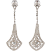 Platinum and Diamond earrings c1910 - Uhani - 