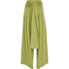 Pleated Cotton-Blend Pants - Spodnie Capri - 