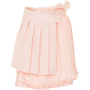 Pleated Mini Wrap Skirt - Saias - 