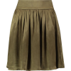 Pleated satin mini skirt - Suknje - 