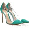 Plexi Suede And Transparent Pumps - Gree - Klasične cipele - 60.74€ 
