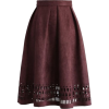 Plum Midi Skirt - Skirts - 