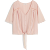 Plumeti embroidered blouse - Košulje - kratke - 