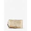 Pochette-Bracelet Adele En Cuir Gaufre Metallise Pour Telephone Intelligent - ブレスレット - $168.00  ~ ¥18,908