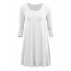 Poetsky Womens Long Sleeve Solid Loose A-Line Tunic Dress - Dresses - $14.99 