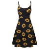 Poetsky Womens Sleeveless Adjustable Spaghetti Strap Backless A-Line Floral Midi Dress - sukienki - $6.99  ~ 6.00€