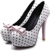 Polka Dot Shoes with Pink Bow - Pozostałe - 