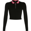 Polo collar striped stitching contrast t - Koszule - krótkie - $25.99  ~ 22.32€