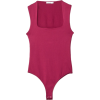 Polyamide bodysuit with square neckline - Long sleeves t-shirts - 