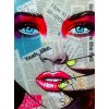 Pop Art face  - Background - 