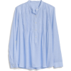 Popover Pintuck Shirt in End-on-End Cott - Long sleeves shirts - 