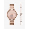 Portia Pave Rose Gold-Tone Watch And Bracelet Set - Zapestnice - $295.00  ~ 253.37€