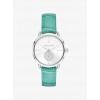 Portia Silver-Tone Embossed Leather Watch - 手表 - $260.00  ~ ¥1,742.09