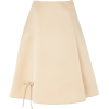 Prada Bow-Detailed Silk-Satin Skirt - Faldas - 