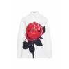 Prada Floral-Print Cotton-Poplin Shirt - 长袖衫/女式衬衫 - 