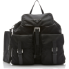 Prada Leather-Trimmed Shell Backpack - Backpacks - 
