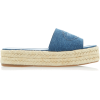 Prada Logo-Printed Denim Slides - Sandale - 