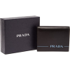 Prada Logo-print Bi-fold Leather Wallet - Portfele - 