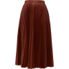 Prada Pleated leather midi skirt - Юбки - 