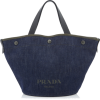 Prada  Printed Denim Tote Bag - ハンドバッグ - 