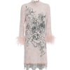 Prada Printed Feather-cuff Dress - Dresses - $2,062.38 