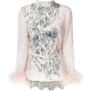 Prada Printed feather - 长袖衫/女式衬衫 - 