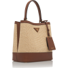 Prada  Raffia And Saffiano Leather Bag - Torbice - 