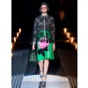 Prada Rose-print Leather Skirt - Skirts - 