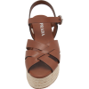 Prada Woven Leather Sandals - Sandals - 