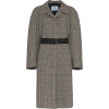 Prada belted check coat - Jacket - coats - 