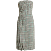 Prada houndstooth strapless dress - sukienki - 