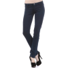 Premium Soft Cotton Stretch Fitted Jegging Style Leggings Button Skinny Pants Midnight Teal - パンツ - $22.99  ~ ¥2,587